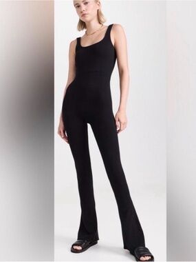 FP Movement by Free People Rich Soul Flared Jumpsuit On Black- Size XS/S